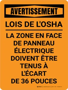 Avertissement: Pesticide Appliqué À la Pelouse dangereuses pour les Animaux (Warning: Pesticide Applied To Lawn Harmful to Pets) French Landscape - Wall Sign