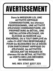 Avertissement: Pesticide Appliqué À la Pelouse dangereuses pour les Animaux (Warning: Pesticide Applied To Lawn Harmful to Pets) French Portrait - Wall Sign
