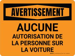 Avertissement: Propriété Privée de l'Élevage - Ne Pas les animaleries ou animale (Warning: Privately Owned Livestock - Do Not Pet or Feed) French Portrait - Wall Sign