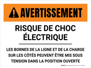 Avertissement: Zone D'Accès Restreint, Les Employés Autorisés Uniquement (Warning: Restricted Area Authorized Employees Only) French Portrait - Wall Sign