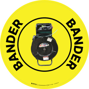 Bander (Bander) Circular German - Floor Sign Bander (Bander) Circular German - Floor Sign