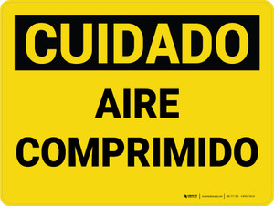 Caution: Spanish Landscape Compressed Air Portrait - Wall Sign