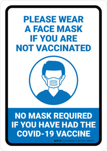 Please Wear A Face Mask Portrait - Wall Sign