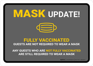 Mask Update with Icon Landscape - Wall Sign