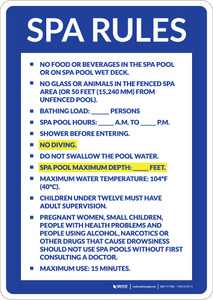 Florida SPA Rules Portrait - Wall Sign