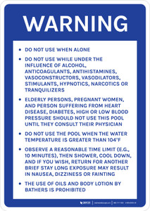 Massachusetts Pool Safety Instructions Portrait - Wall Sign