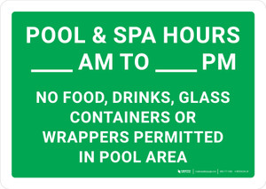 Pool Lift Available (Ascensor Acuatico Disponible) Bilingual Spanish Landscape - Wall Sign