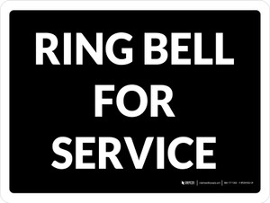 Ring Bell for Service Landscape - Wall Sign