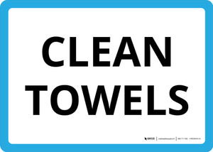 Clean Towels Landscape - Wall Sign