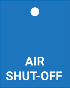 Air Shut Off - Valve Tag