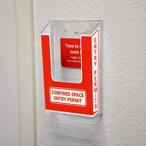 Confined Space Entry Permit - Tag Holder