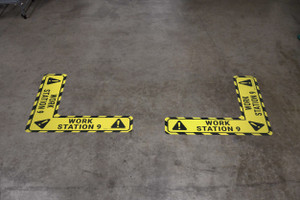 Work Station 9 - Floor Sign Corner