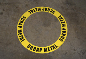 Scrap Metal - Circular Floor Sign Ring