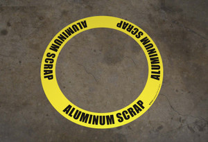 Aluminum Scrap - Circular Floor Sign Ring
