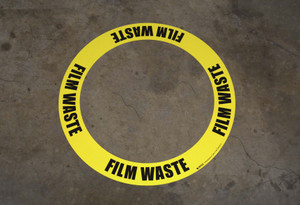 Film Waste - Circular Floor Sign Ring