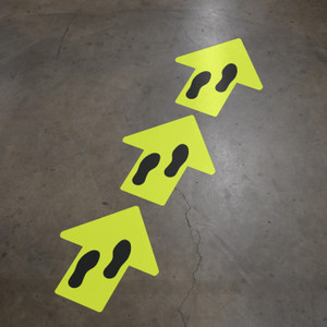 Footprints Wayfinding Floor Sign Arrows