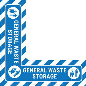 General Waste Storage - Floor Sign Corner
