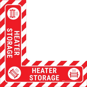 Heater Storage - Floor Sign Corner