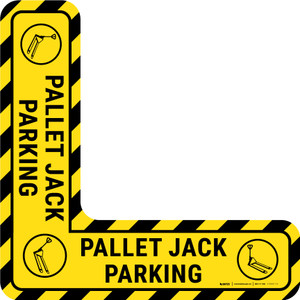 Pallet Jack Parking - Floor Sign Corner