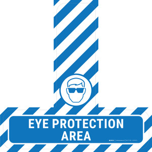 Eye Protection Area - Floor Sign T's