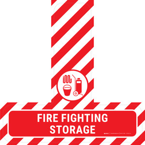 Fire Fighting Storage - Floor Sign T's