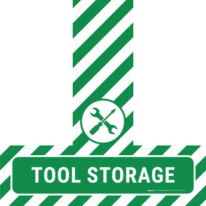Tool Storage - Floor Sign T's