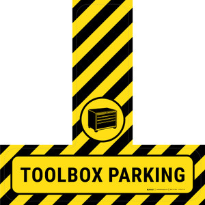 ToolBox Parking - Floor Sign T's ToolBox Parking - Floor Sign T's