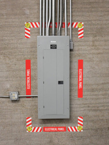 Electrical Panel Red/White - Wall Frame Sign