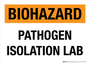 Biohazard: Pathogen Isolation Lab Landscape - Wall Sign