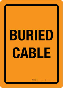 Buried Cable Portrait - Wall Sign