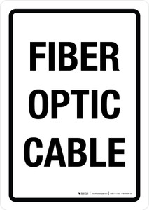 Fiber Optic Cable Portrait - Wall Sign