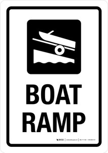 Boat Ramp Portrait - Wall Sign