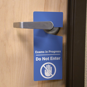 Exams in Progress - Do Not Enter with Icon - Door Hanger