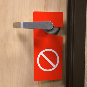 No Entry Icon - Door Hanger