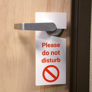 Please Do Not Disturb with Icon - Door Hanger