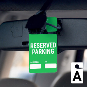 Reserved Parking - Valid From/To - Car Permit Parking Tag