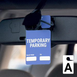 Temporary Parking - Valid From/To - Car Permit Parking Tag