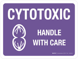 Cytotoxic - Handle With Care Landscape - Wall Sign
