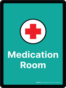 Medication Room Portrait - Wall Sign