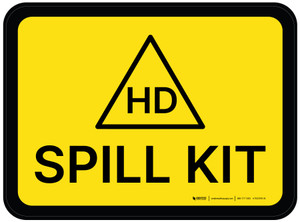 Hazardous Drugs Spill Kit Rectangular - Floor Sign