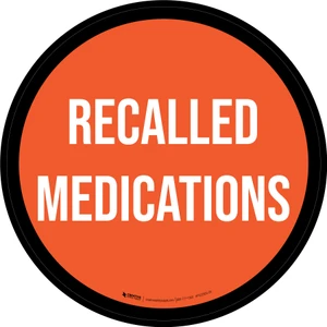 Recalled Medications Circular - Floor Sign