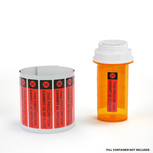 This Prescription Cannot Be Refilled - Pharmaceutical Auxiliary Label