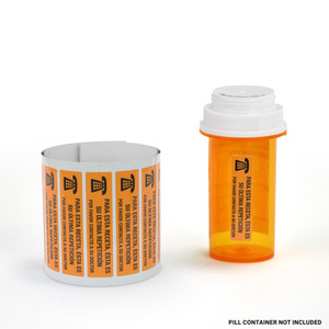Please Contact Your Physician Before Ordering Refills (Spanish) - Pharmaceutical Auxiliary Label