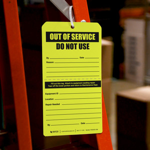 Out Of Service: Do Not Use - Tear-Off Tag Out Of Service: Do Not Use - Tear-Off Tag