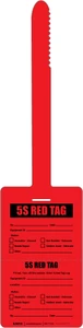 5S Red Tag - Self-Locking Tear-Off Tag