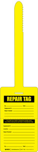Repair Tag Yellow - Self-Locking Tear-Off Tag