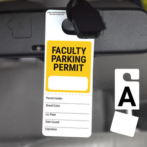 Faculty Parking Permit No. Write on - Car Permit Tear-Off Tag Faculty Parking Permit No. Write on - Car Permit Tear-Off Tag