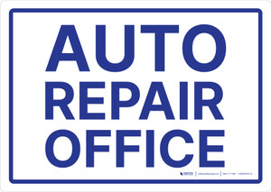 Auto Repair Office Landscape - Wall Sign