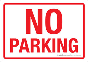 No Parking Landscape - Wall Sign No Parking Landscape - Wall Sign