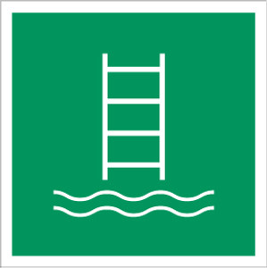 Embarkation Ladder Safe Condition - IMO Glow Label